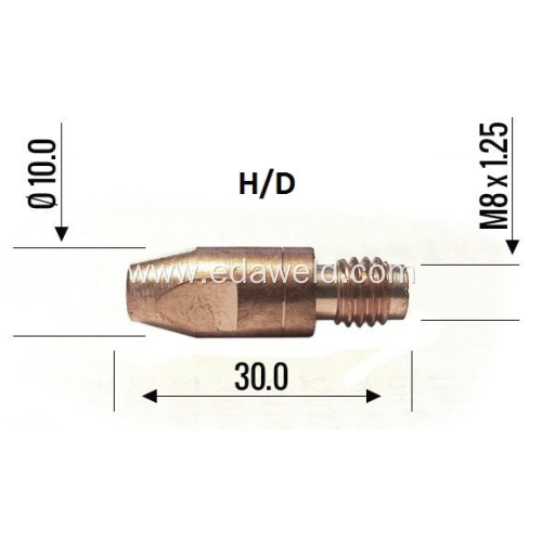 BINZEL MIG WELDING 140.0316 CONTACT TIP 1.0mm